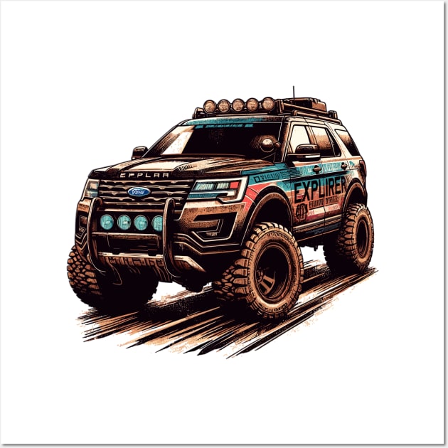 Ford Explorer Wall Art by Vehicles-Art